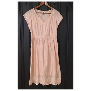 Old Navy blush cotton dress
